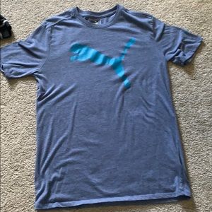 Cotton blue puma t-shirt